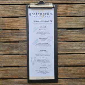 Mittagskarte Restaurant Grafengrün 07.07 – 13.07.25